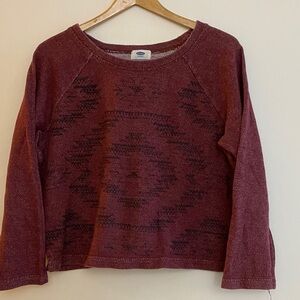 Old Navy Maroon Knit Sweater